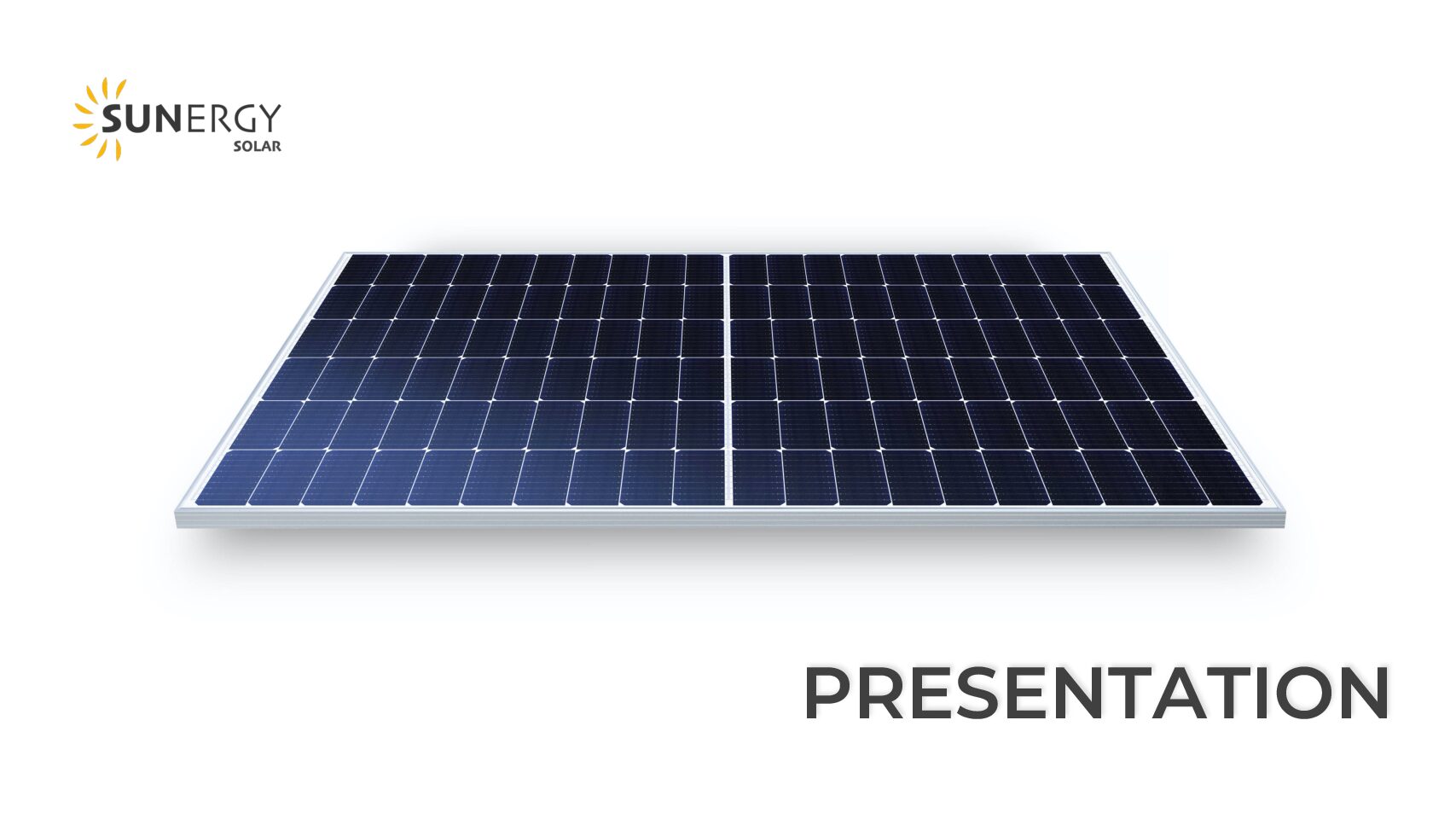 solar panel pv presentation by sunergy solar in dubai - UAE
